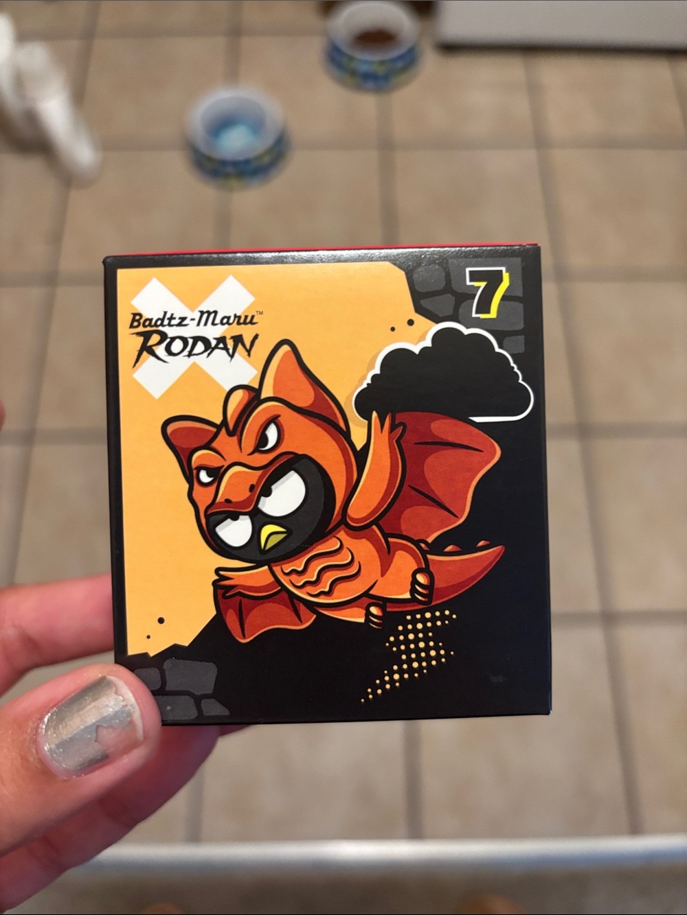 McDonald's Badtz-Maru Rodan Toy Box - Orange and Black